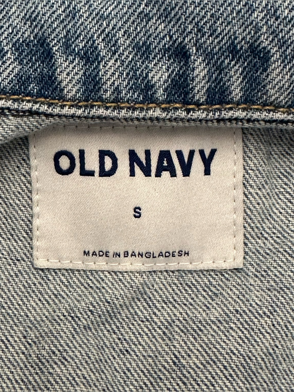 Old Navy Trucker Medium Wash Blue Denim Jacket - Women's Jean Jacket Sz S EUC - Picture 12 of 16